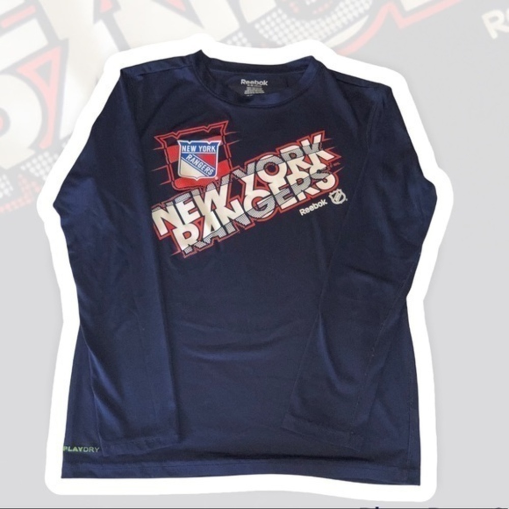 Reebok Youth NY Rangers Long-Sleeve Shirt